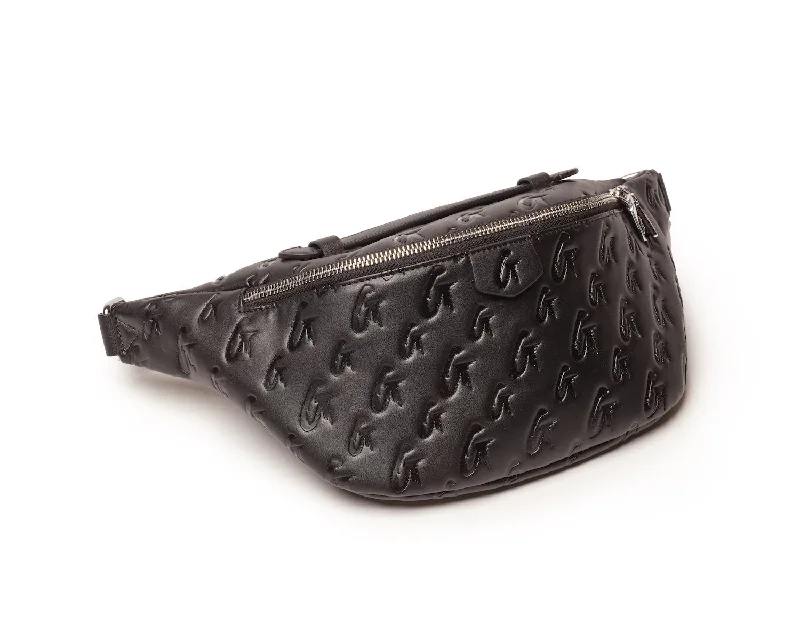 MONOGRAM FANNY PACK - BLACK