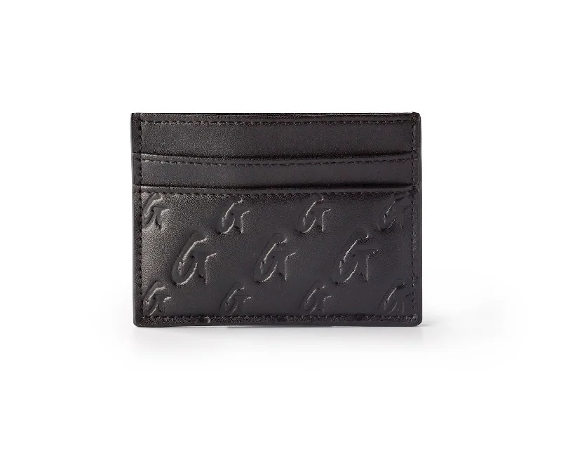 MONOGRAM CARD HOLDER - MATTE BLACK