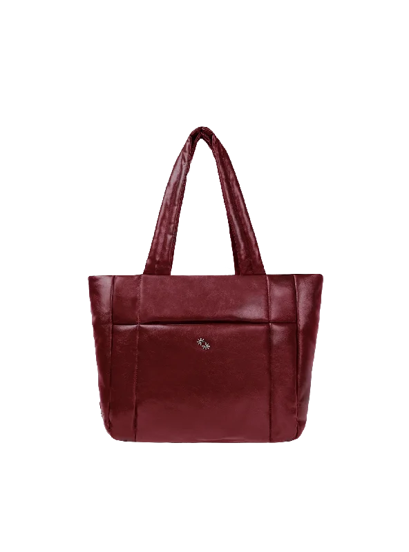 Puffer Shopper (Rich Dark Cherry)