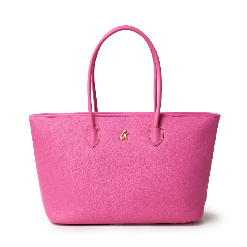 PEBBLE TOTE BAG - HOT PINK