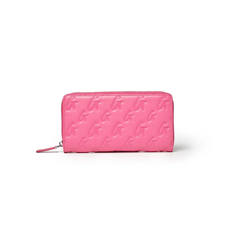 STANDARD MONOGRAM WALLET - HOT PINK