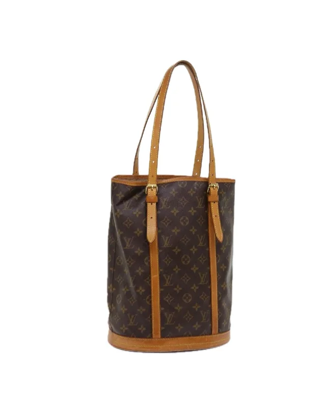 Monogram Canvas Shoulder Bag with Adjustable Strap