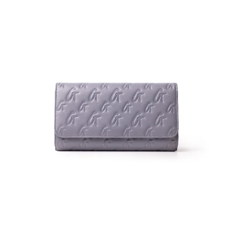 MONOGRAM TRAVEL WALLET - GRAY