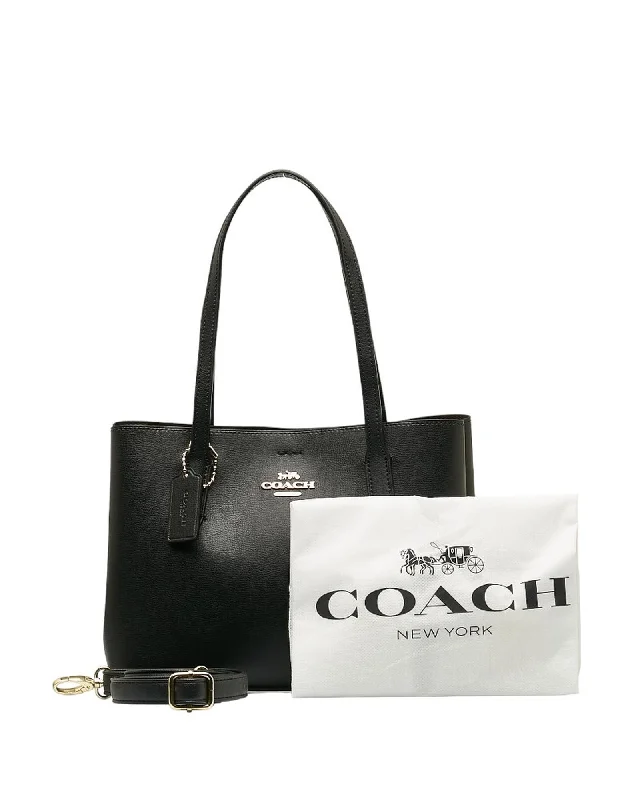 Leather Tote Bag in Black