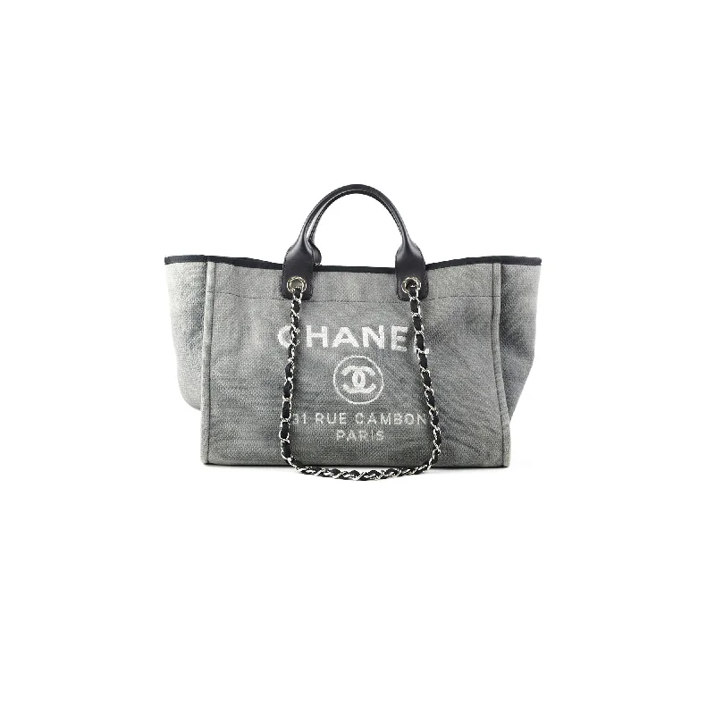 Chanel Medium Deauville Tote Grey