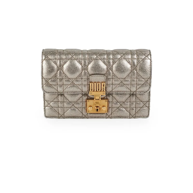 Christian Dior Silver Wallet On Chain WOC