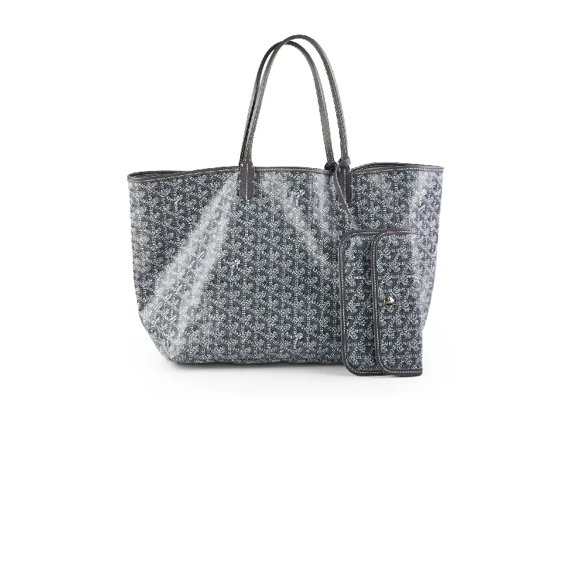 Goyard Saint Louis PM Grey Tote + hat clip