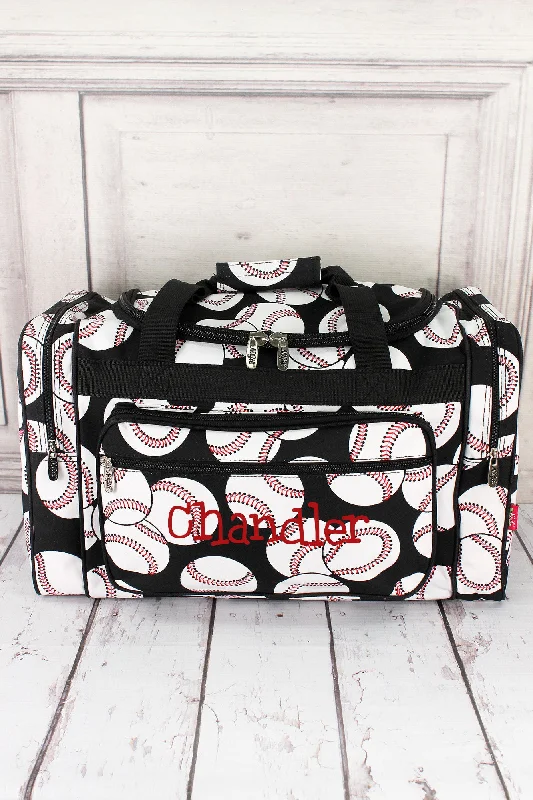 Baseball Duffle with Black Trim 20"