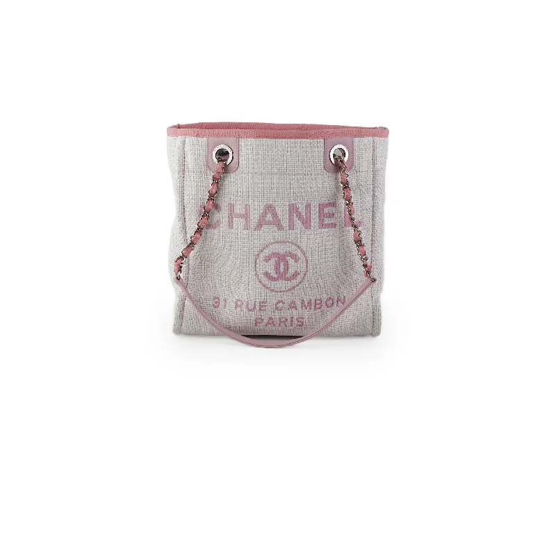 Chanel Deauville Small Tote Pink