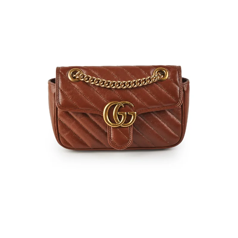 Gucci Marmont Mini Brown Shoulder Bag