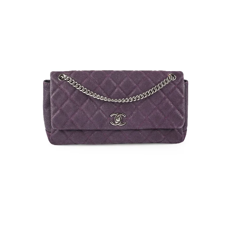 Chanel Seasonal Flap Caviar Purple