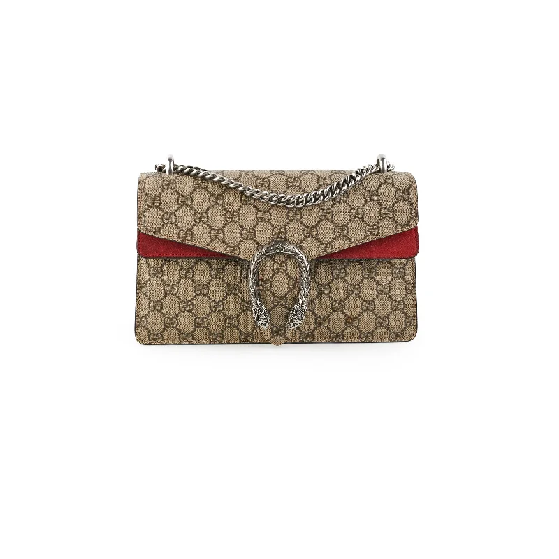 Gucci Dionysus Medium Monogram Red Shoulder Bag