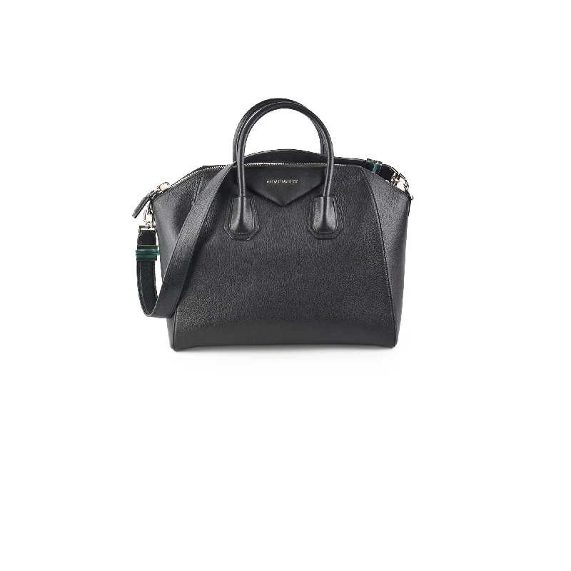 Givenchy Antigona Medium Black Grained Leather