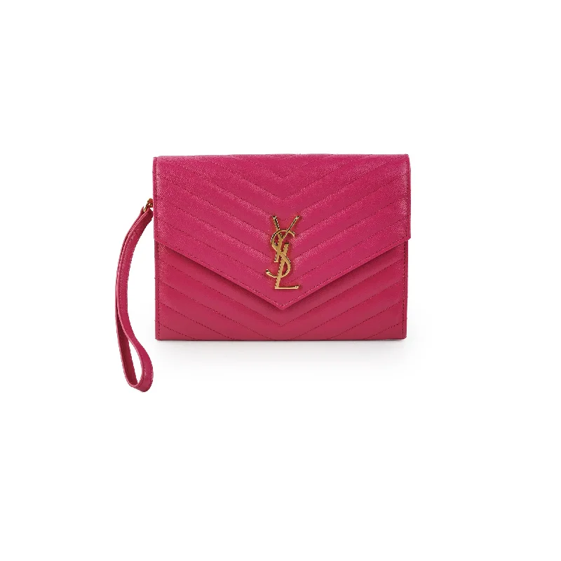 Saint Laurent Pink Clutch