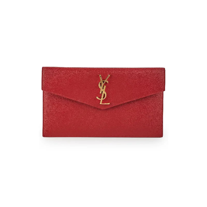 Saint Laurent Uptown Clutch Red