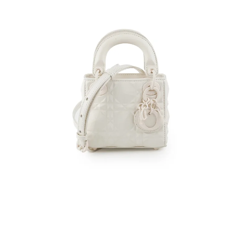 Christian Dior Micro Lady Dior White