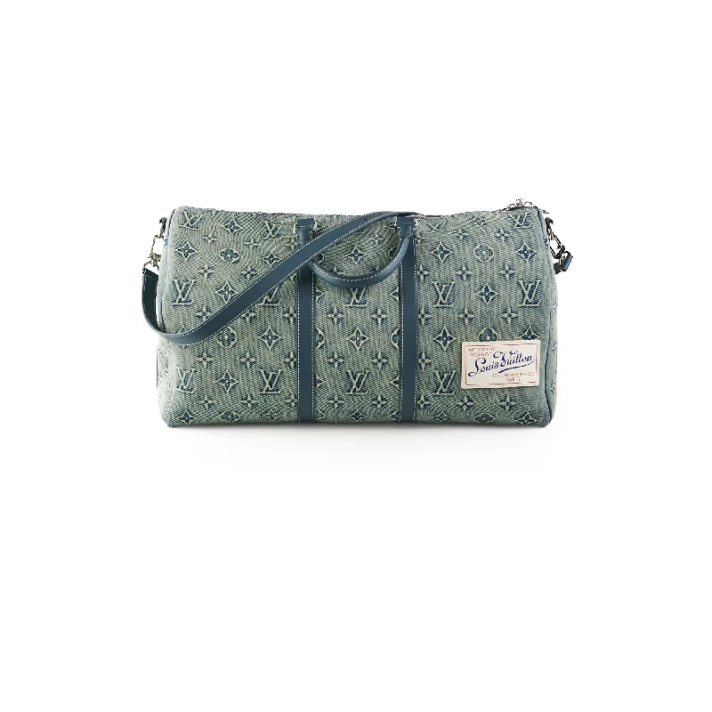 Louis Vuitton Keepall Bandouliere Denim 50