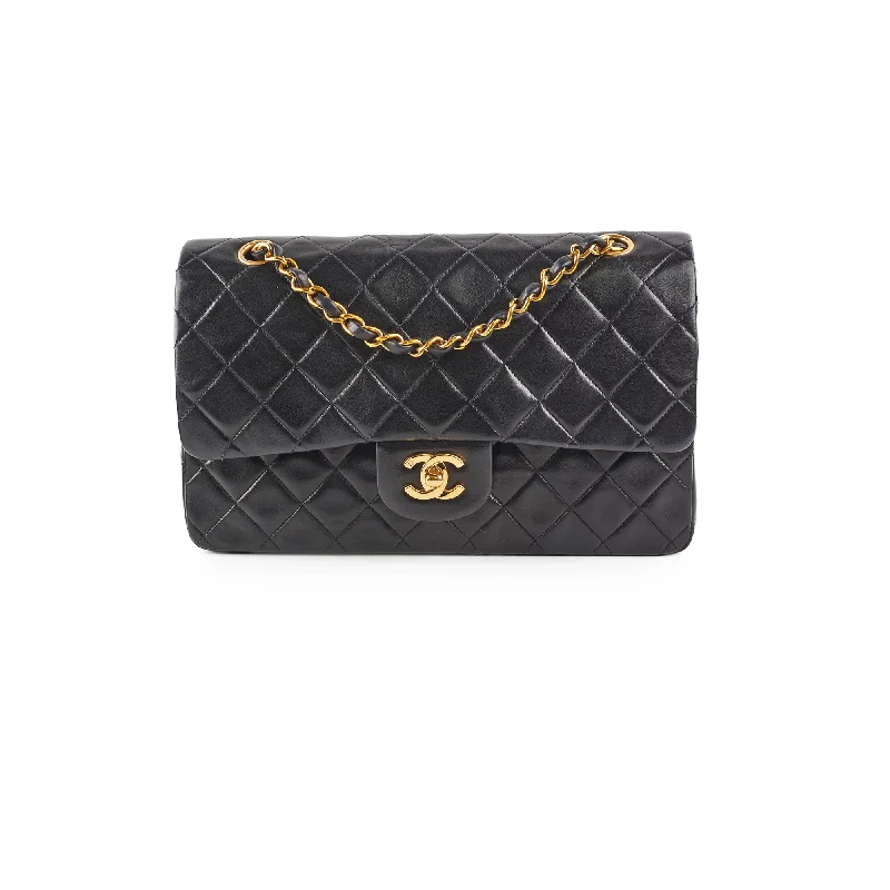 Chanel Vintage Medium/Large Double Classic Flap Black