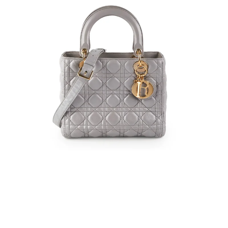 Christian Dior Medium Lady Dior Grey