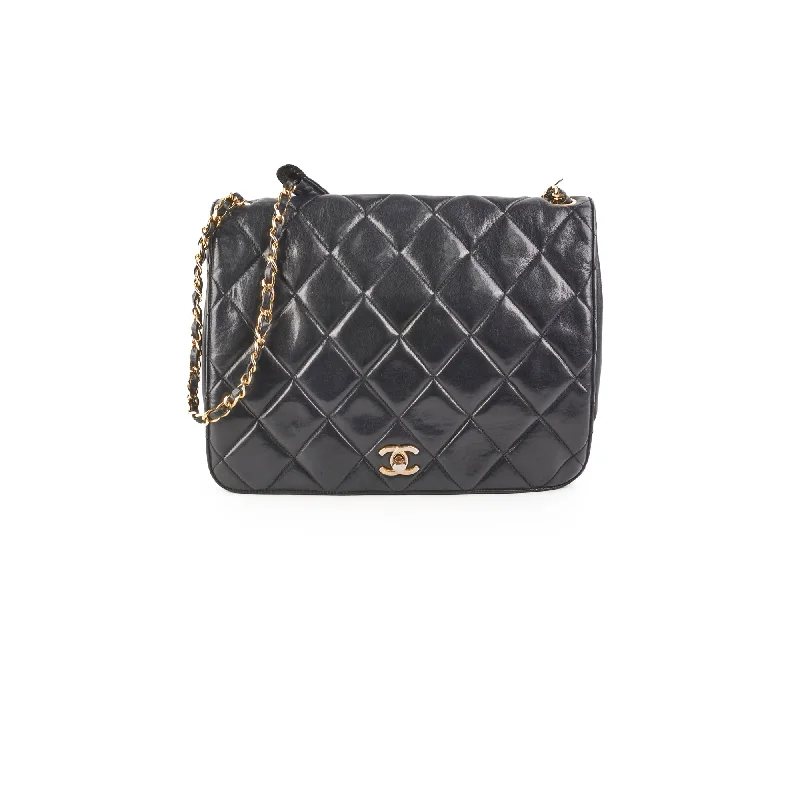 Chanel Vintage Lambskin Black Shoulder Bag