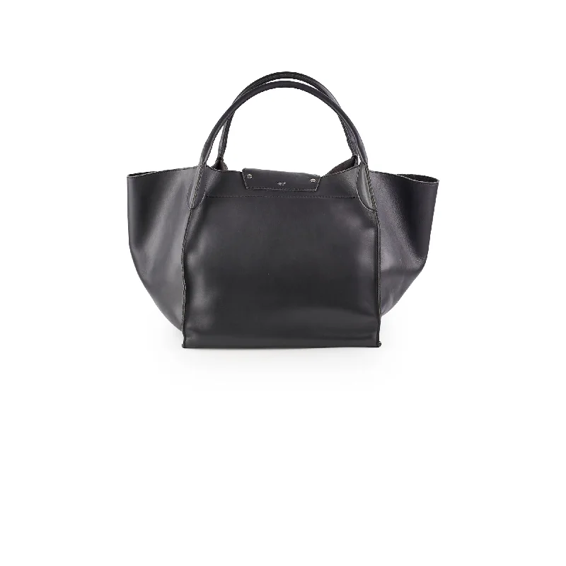 Celine Big Bag Leather Tote Calfskin Dark Grey