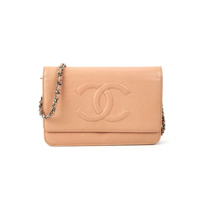 1/7 DOTD- Chanel Caviar Wallet on Chain WOC Beige