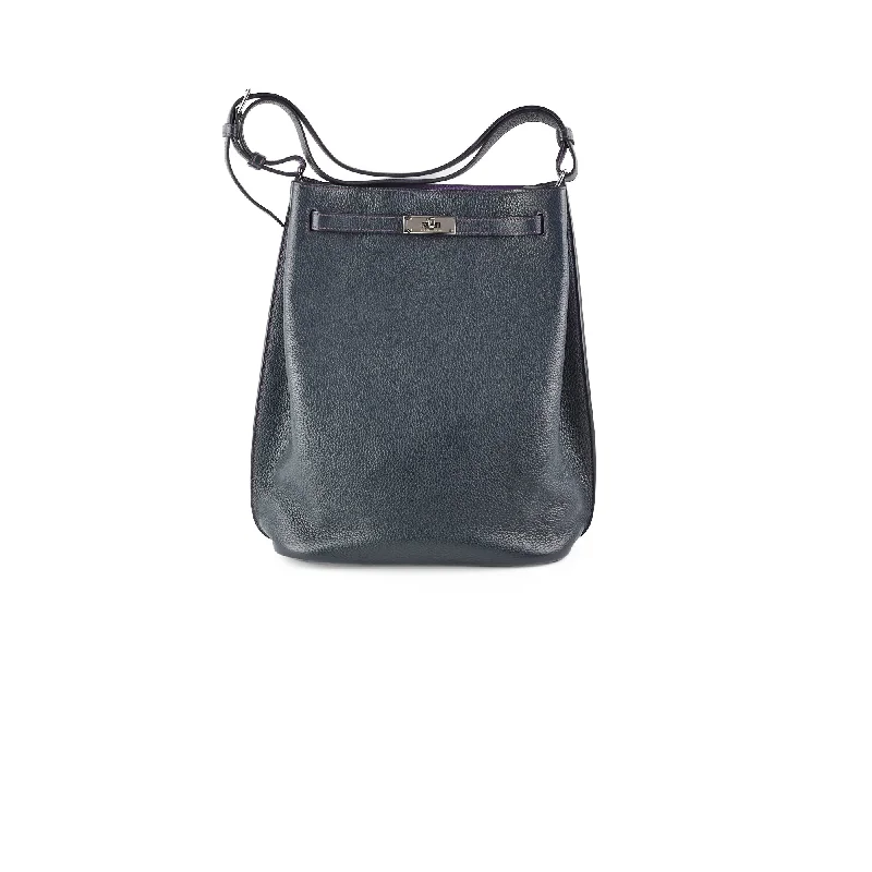 Hermes So Kelly 26cm Dark Blue - Q Square Stamp