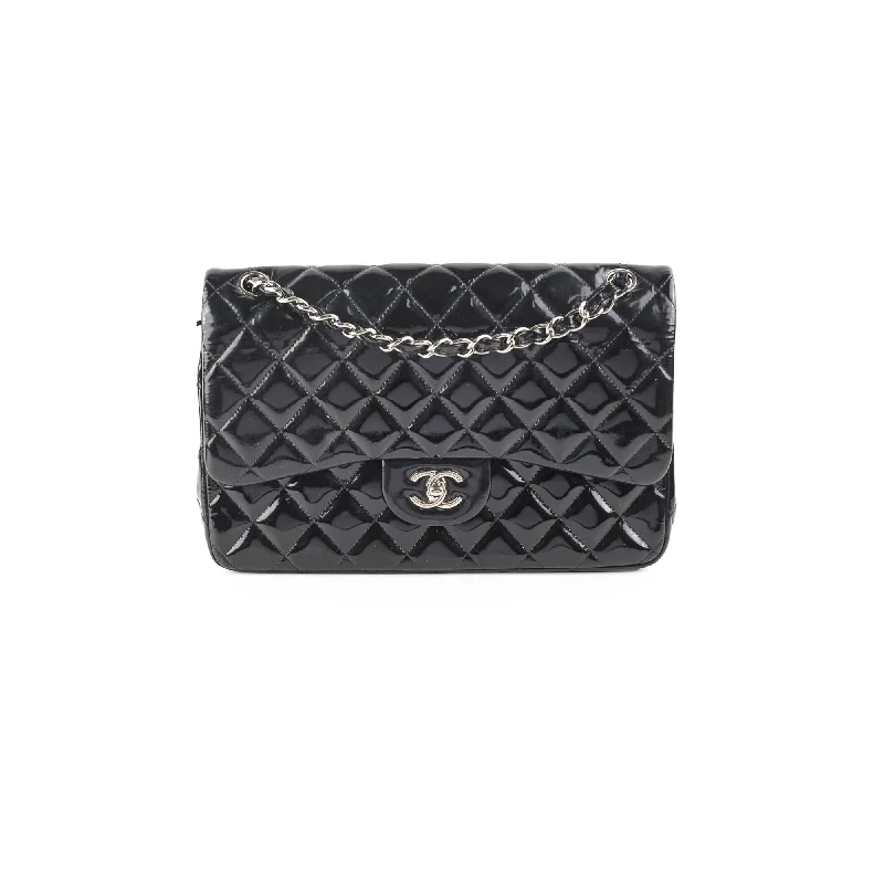 Chanel Jumbo Classic Flap Patent Black- Series 15