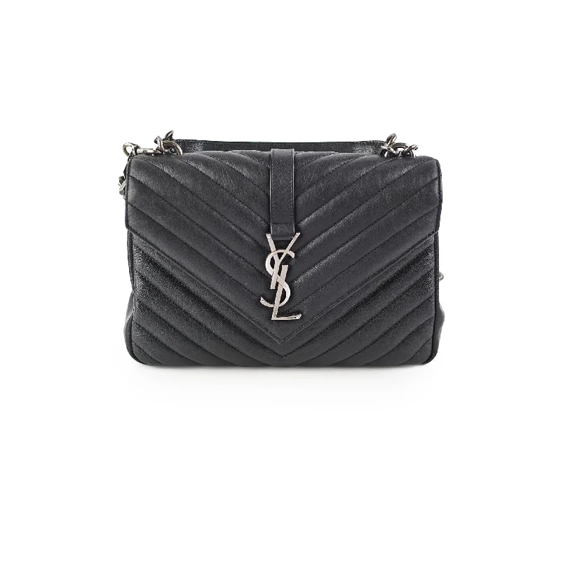 Saint Laurent Medium College Black Bag