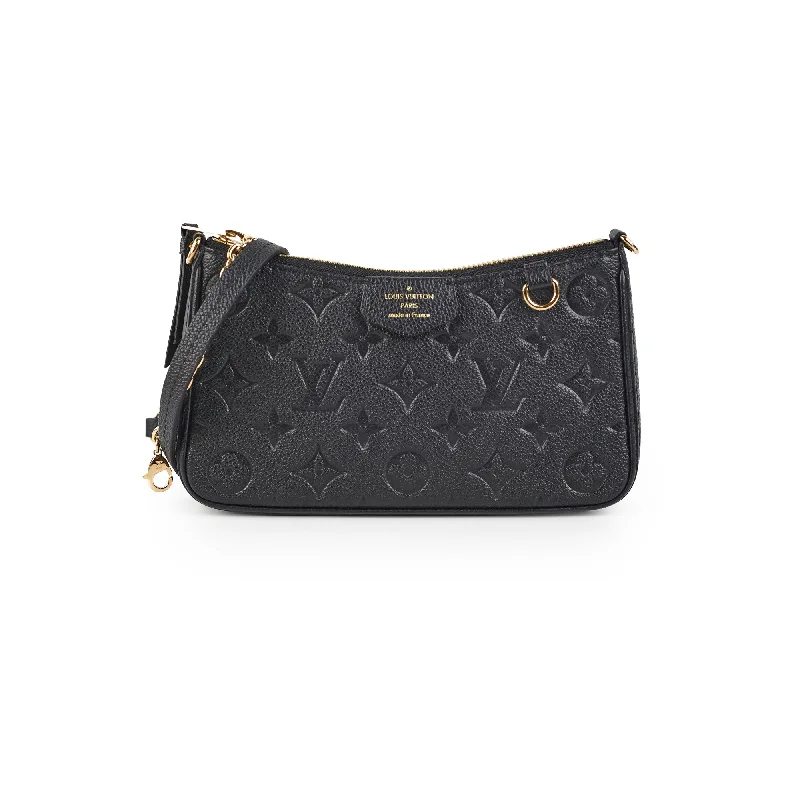 Louis Vuitton Easy Pouch On Strap Black Empreinte