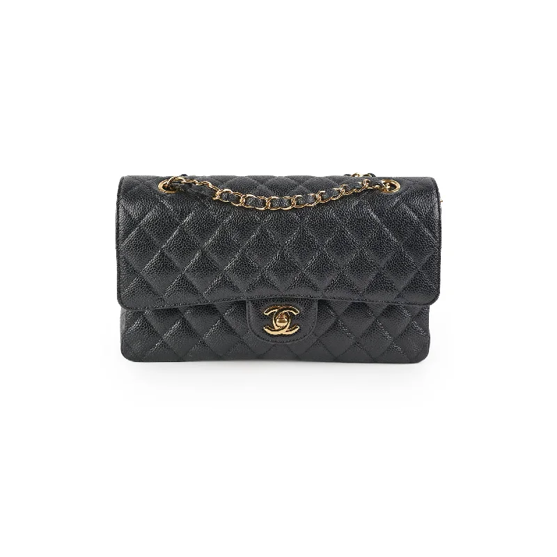 Chanel Caviar Medium/Large Double Classic Flap Black