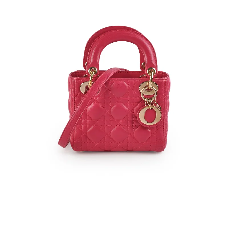 Christian Dior Mini Lady Dior Hot Pink