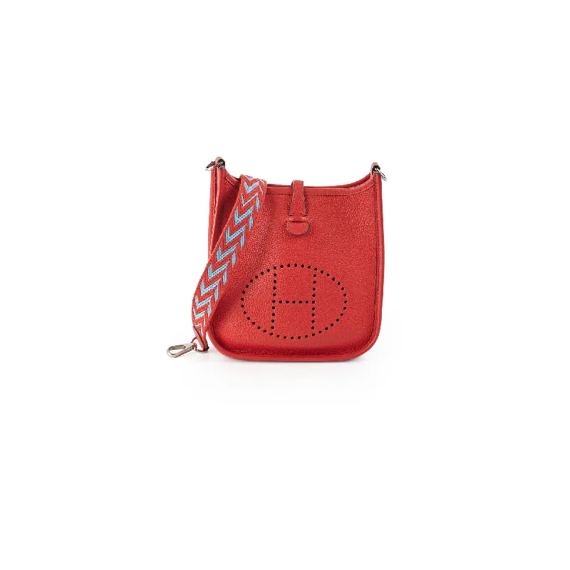 Hermes Mini Evelyn Rouge Coeur D Stamp