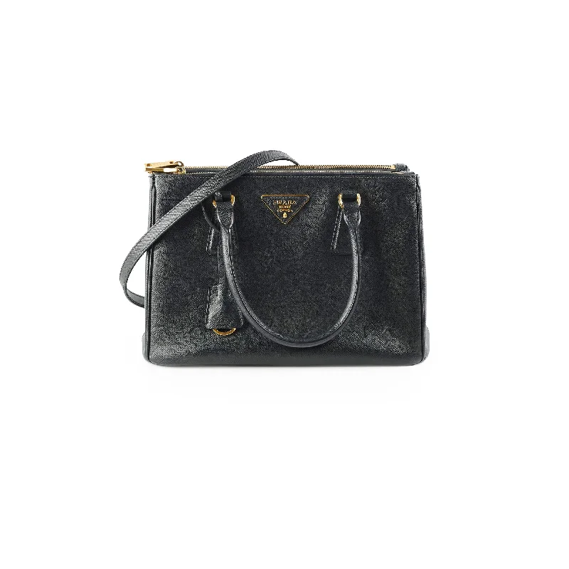 Prada Medium Galleria Black Leather