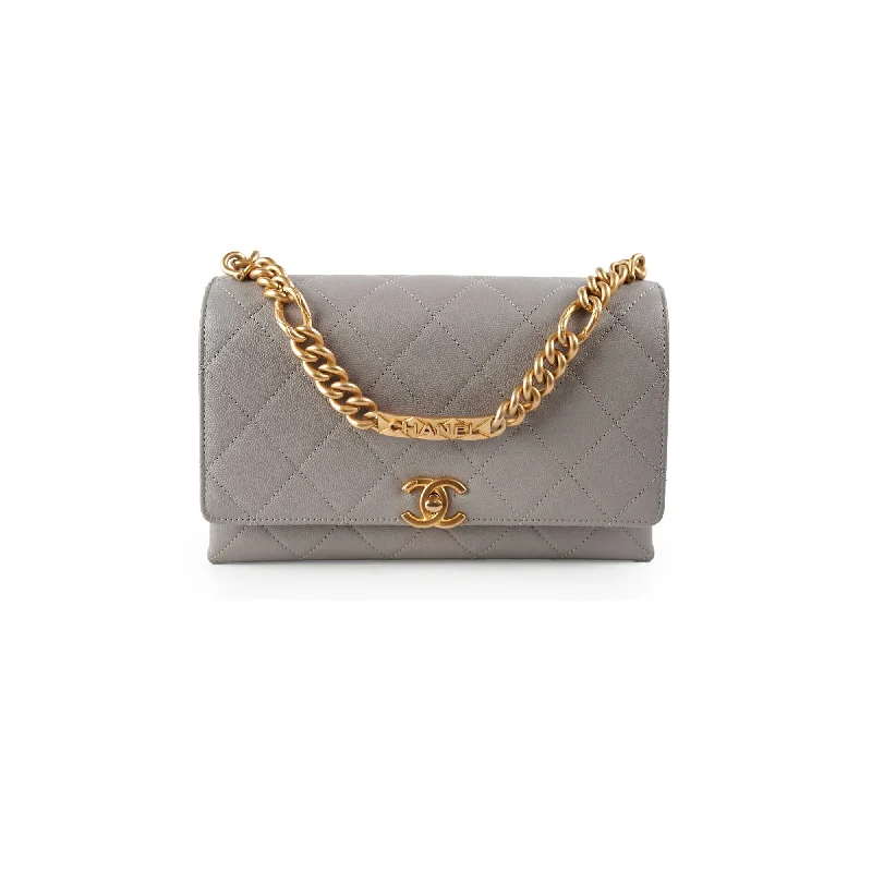 Chanel Grey Affinity Caviar Crossbody