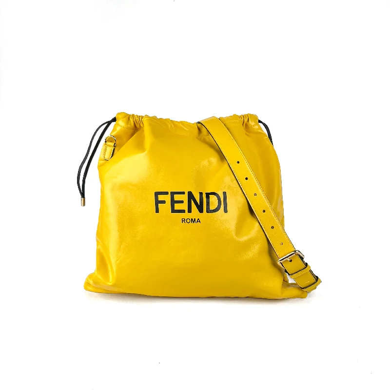 Fendi Yellow Lambskin Tote