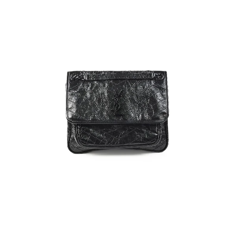 Saint Laurent Niki Medium Black Vintage Leather