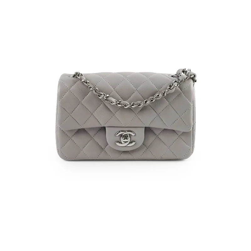 Chanel Mini Rectangle Grey Microchip