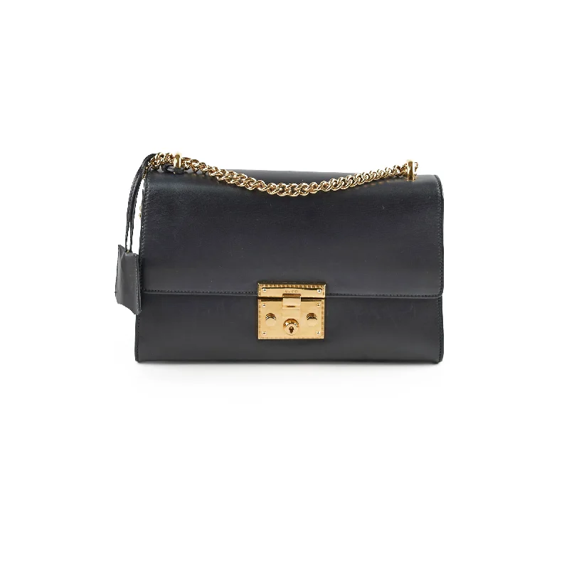 Gucci Padlock Shoulder Bag Large Black