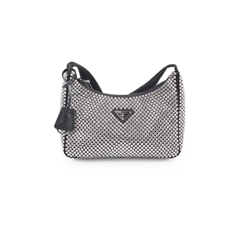 Prada Satin Mini-Bag with Crystals