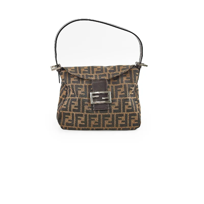 Fendi Zucca Canvas Mamma Forever Shoulder Bag