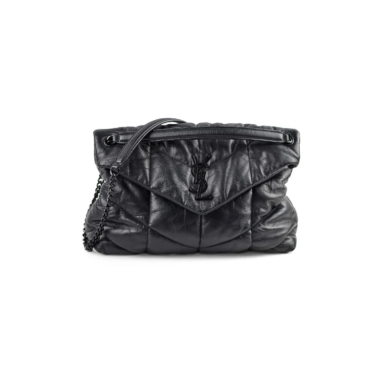 Saint Laurent Medium Puffer Bag Black