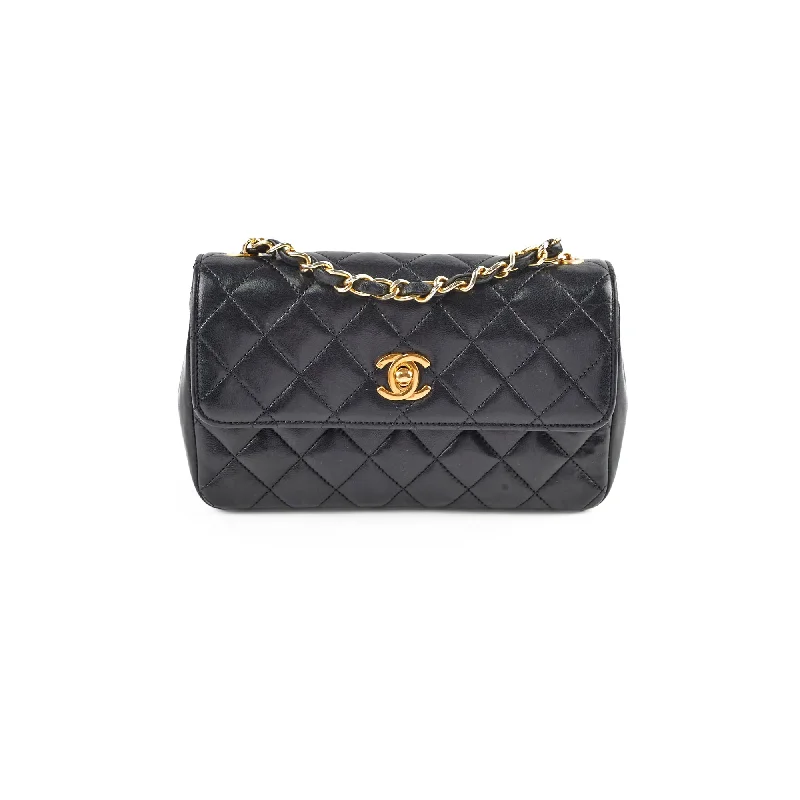 Chanel Vintage Matelasse Lambskin Bag Black