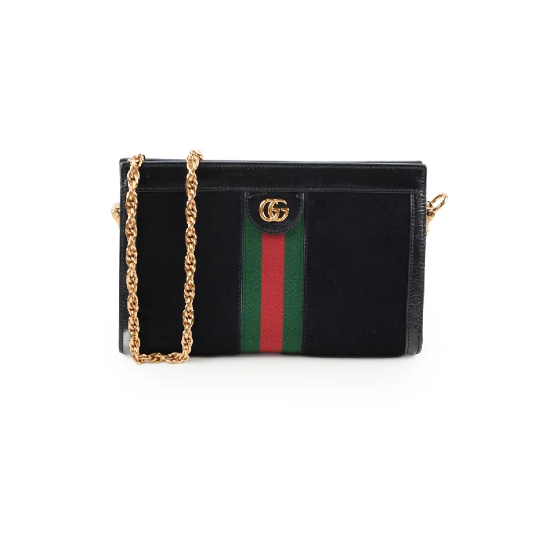 Gucci Ophidia Small Shoulder Bag Black Patent