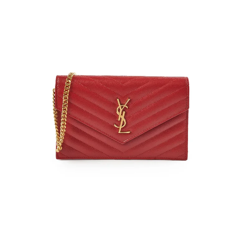 Saint Laurent Red Envelope Wallet On Chain