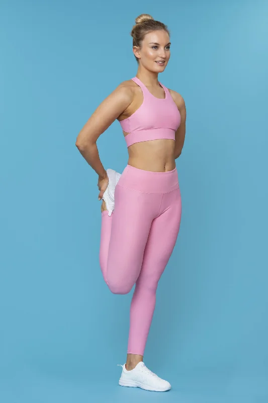 Eco-Friendly Strawberry Marshmallow Barre Burn Leggings 2.0