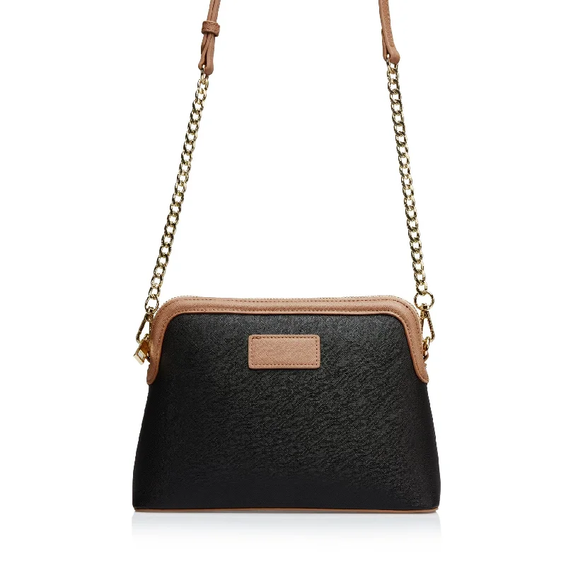 Black Dome Shaped Crossbody Bag