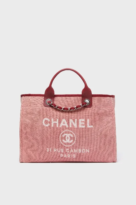 CHANEL Deauville MM Chain Tote