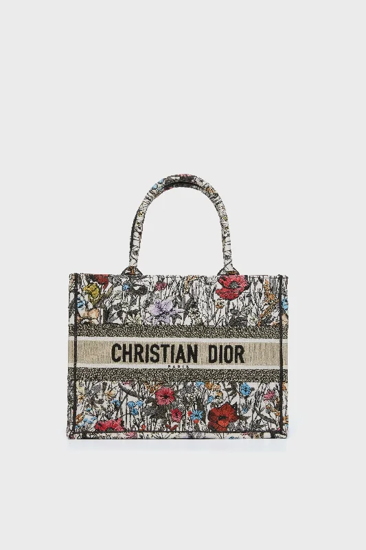 Christian Dior Flower Canvas Medium Book Tote