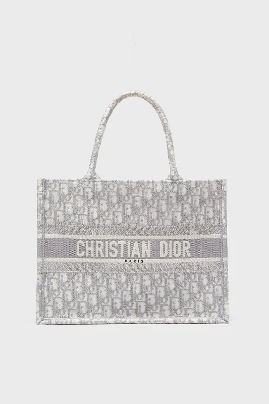 Dior Grey Oblique Medium Book Tote